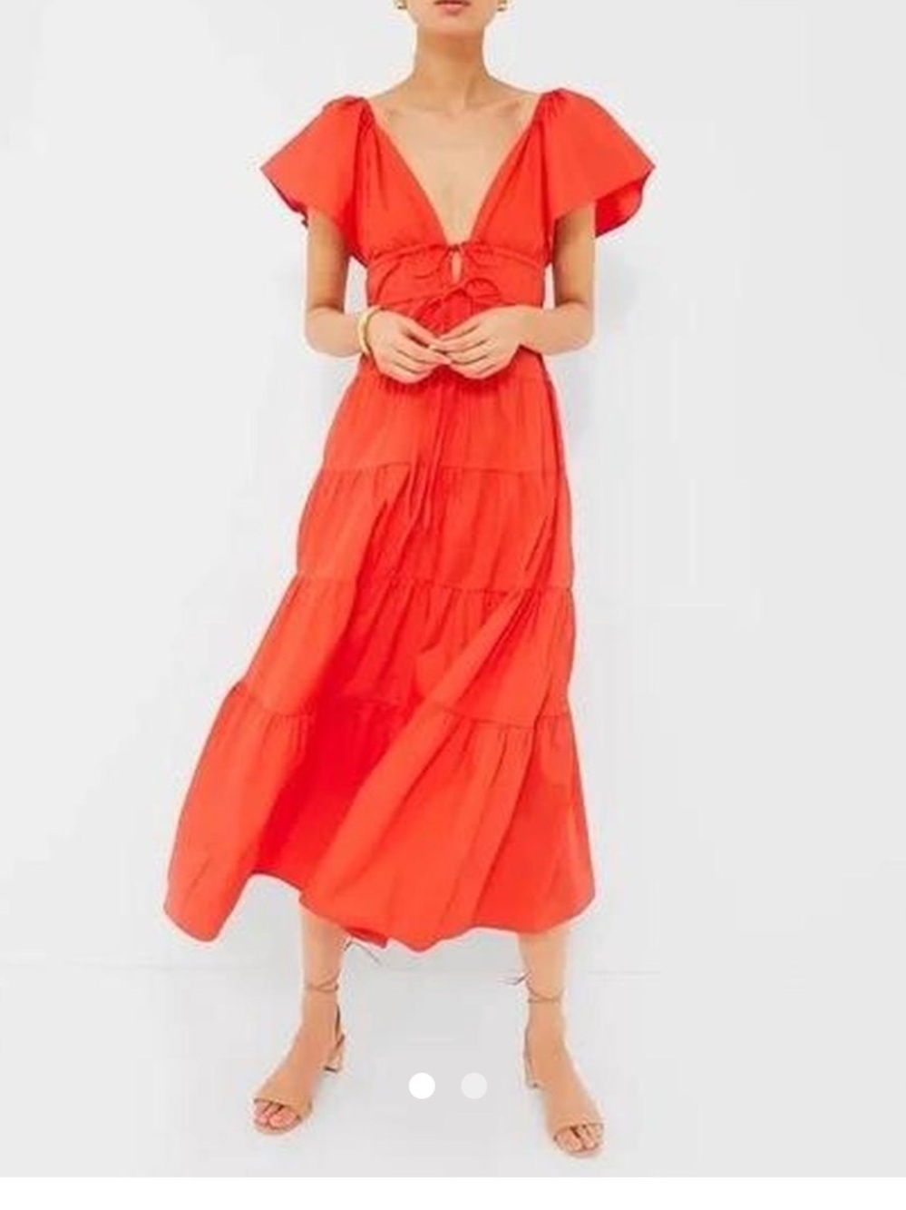 O.P.T Tiered Midi Dress